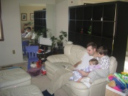 New toy shelf is behind the couch (and will there be room for the new ones)?