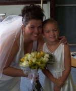 Bride and Flower Girl