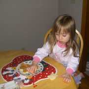 Decorating Santa's cookie